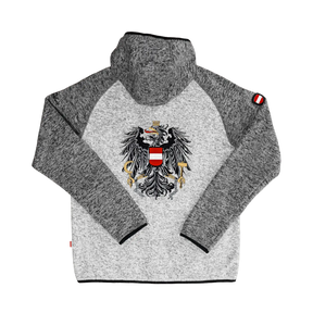 Österreich Raglan Kultjacke mit Kapuze - Kontrastoptik