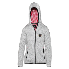 Österreich Trachten Kultjacke mit Kapuze - Karo Rot