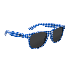 Trachten Sonnenbrille blau kariert