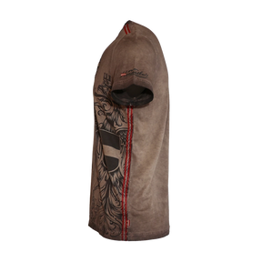 Österreich Adler Vintage Trachten T-Shirt - Dunkelbraun