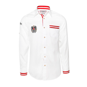 Trachtenhemd Herren weiß Österreich Adler 