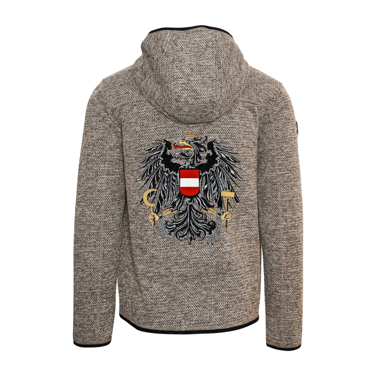 Österreich Kultjacke mit Kapuze - Strickoptik