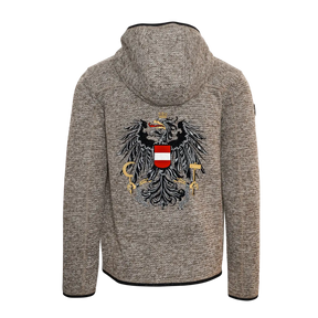 Österreich Kultjacke mit Kapuze - Strickoptik