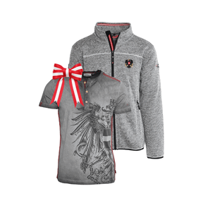 Geschenkpaket Weihnachten - Strickoptik Kultjacke und Trachten T-Shirt