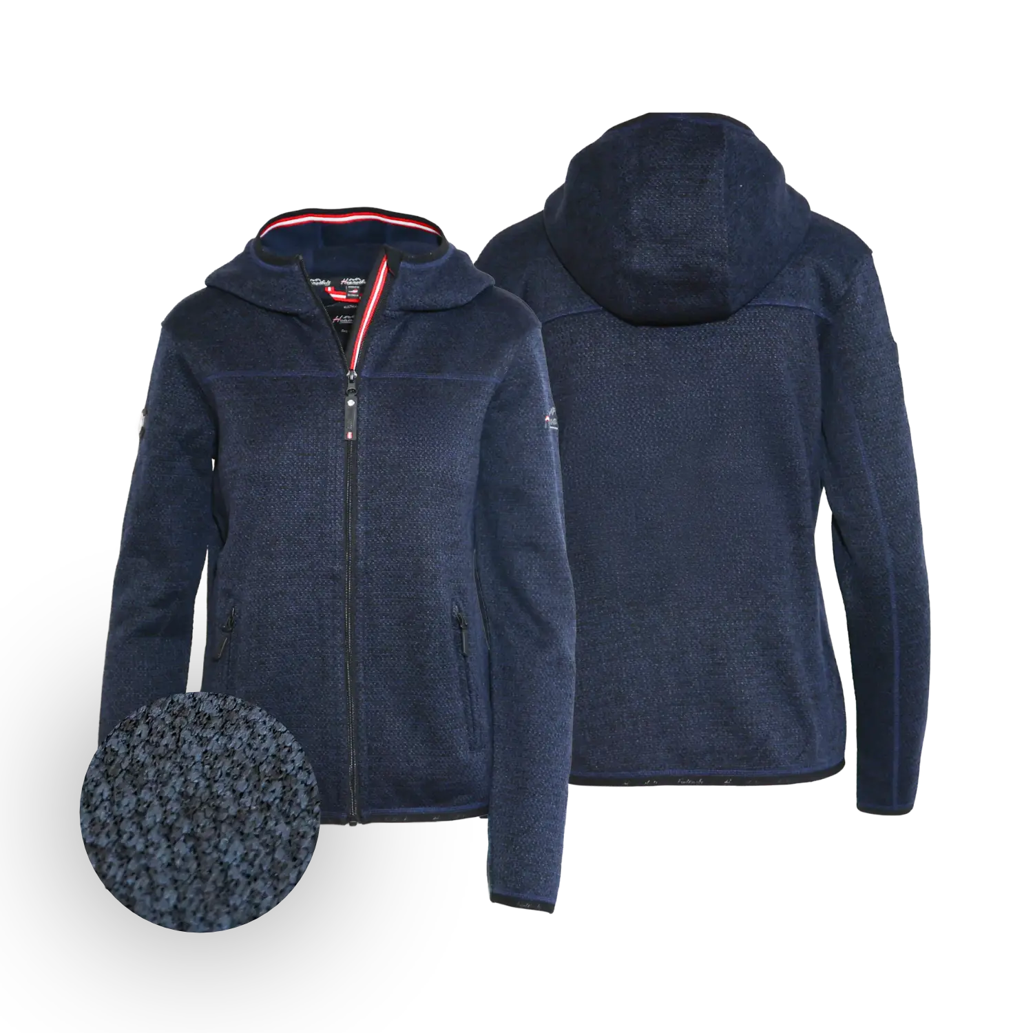 Hoamatkult Kultjacke mit Kapuze - Strickoptik