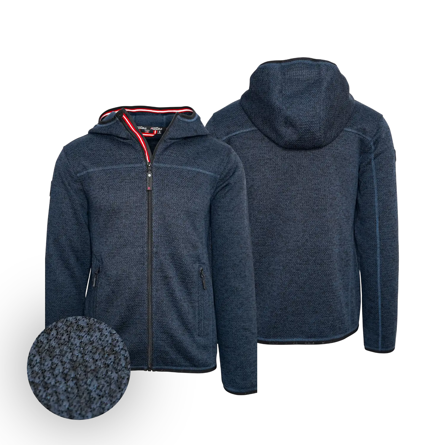 Hoamatkult Kultjacke mit Kapuze - Strickoptik