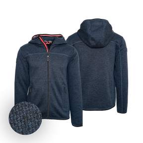 Hoamatkult Kultjacke mit Kapuze - Strickoptik