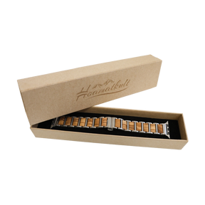 Verpackung Apple Watch Holz Band silber