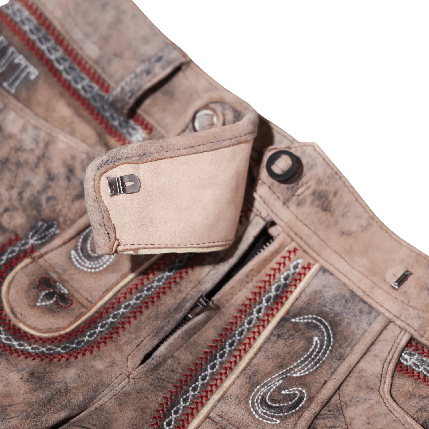 Verschluss Österreich Adler Lederhose Damen