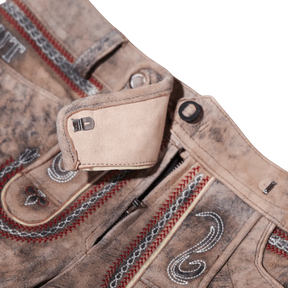 Verschluss Österreich Adler Lederhose Damen