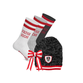 von Kopf bis Fuß dunkelgrau kultige Socken Kultbeanie #Farbe_Schwarz