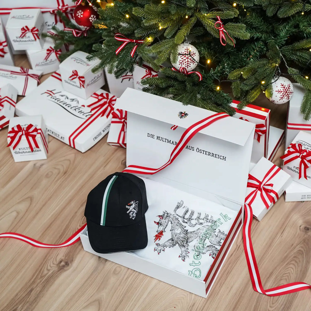 Geschenkpaket Weihnachten - Steiermark T-Shirt & Kultcap