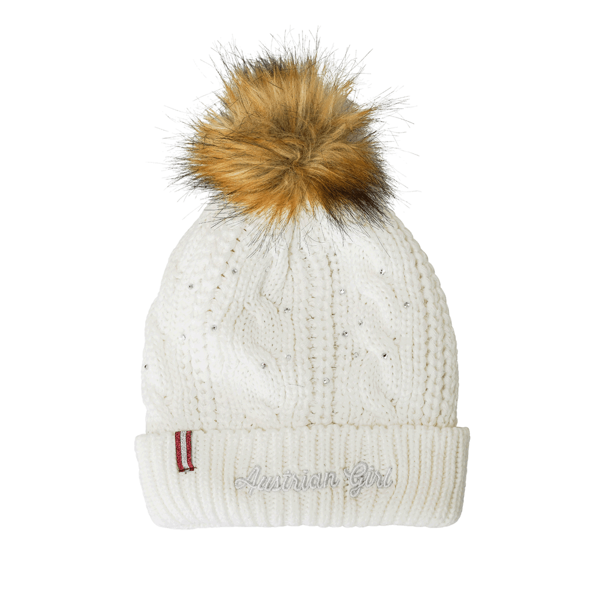 Eisbär Mütze Damen Alea | Weiche Strickmütze Mit Glitzer | Winterhaube