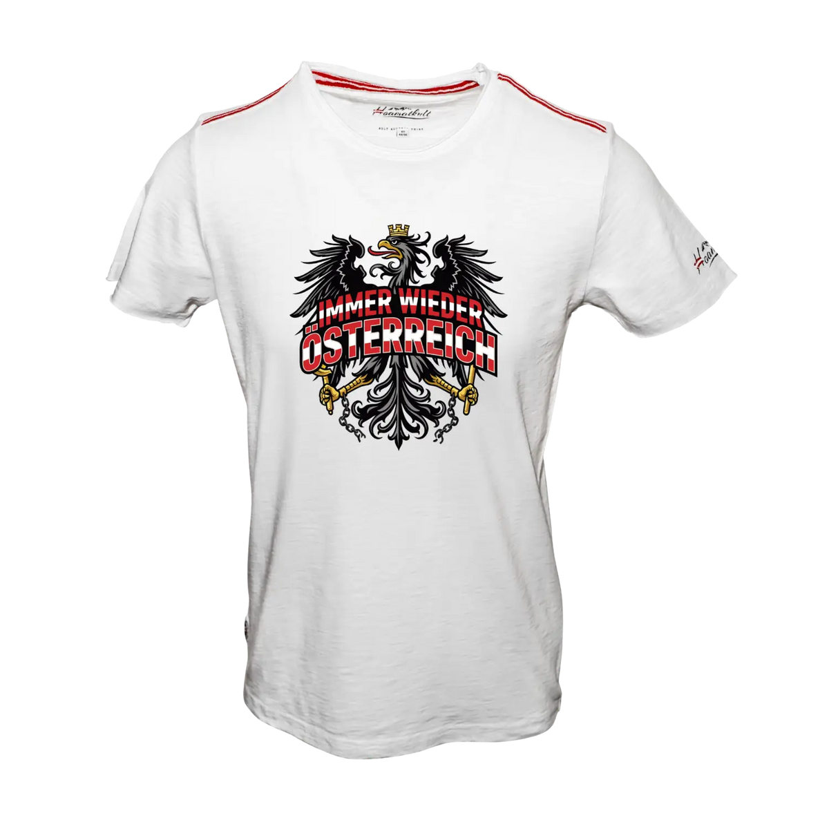 Weißes Fan Shirt Fußball "Immer wieder Österreich" #Farbe_Weiß