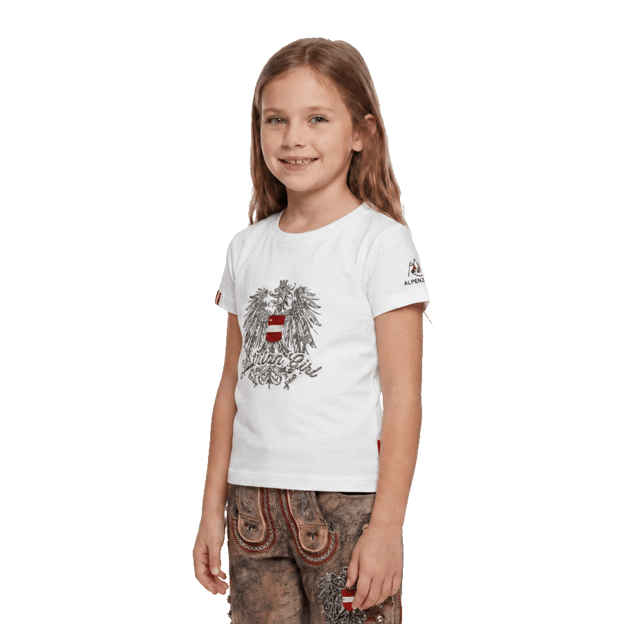Austrian Girl Kinder T-Shirt - Weiss