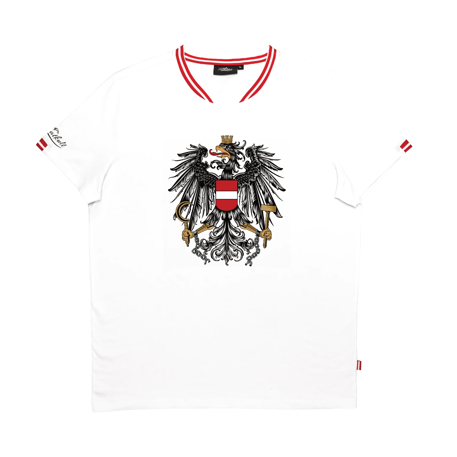 Weißes Österreich Adler T-Shirt 