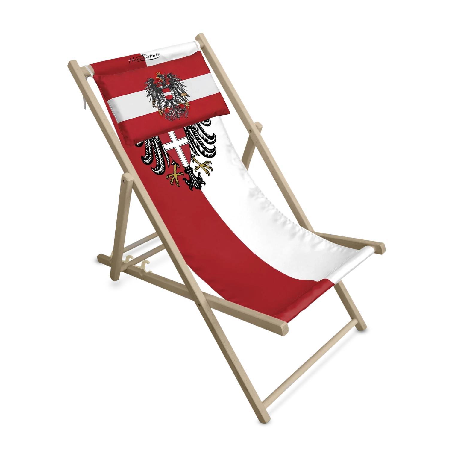 Wien Adler Liegestuhl rot-weiss | Wien Strandstuhl