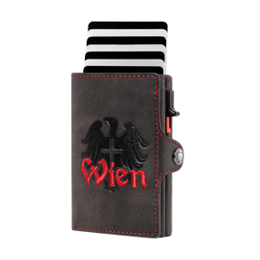 Adler Smart Wallet mit Karten-Pop-Up Funktion aus Echtleder - WIEN