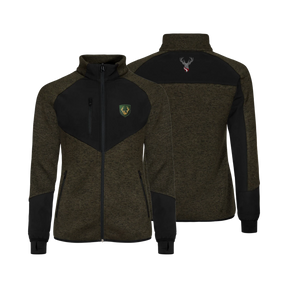 Hirsch Kultjacke Softshell-Fleece - Dunkelgrün