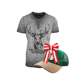 Wüdara Grau Shirt Cap Geschenkpaket #Farbe_Grau