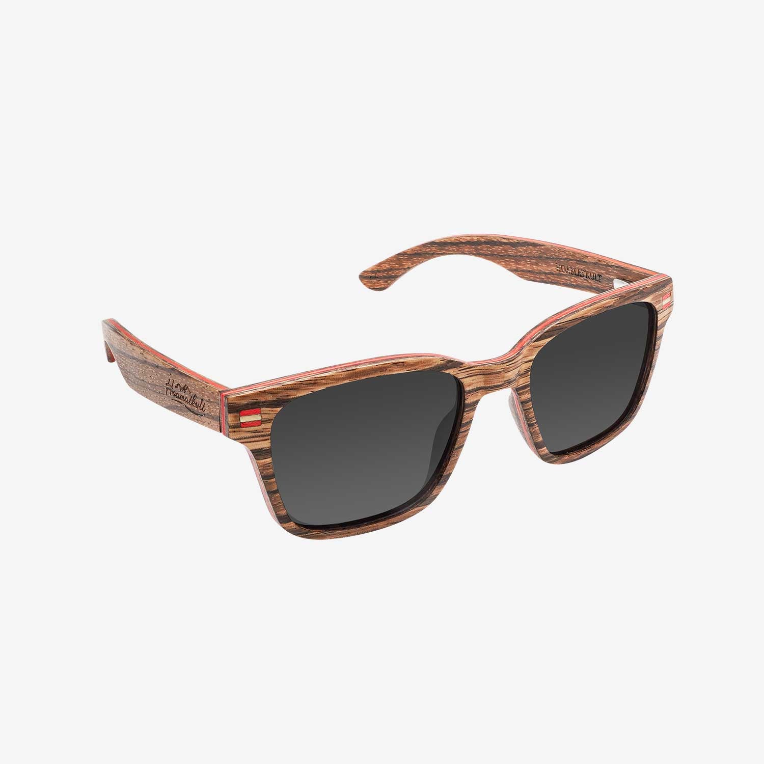 Holz Sonnenbrille Zebrano