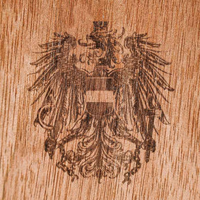 Holz Flachmann mit Österreich Adler